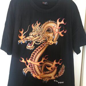 Singapore Dragon T-shirt. NEW. M -L